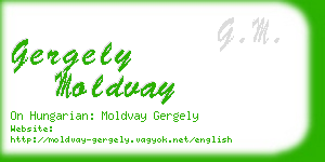 gergely moldvay business card